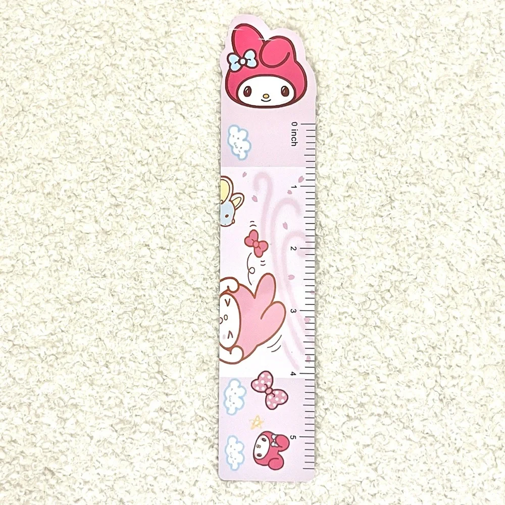 🏷️ Sanrio My Melody kawaii pink 5.5” metal ruler